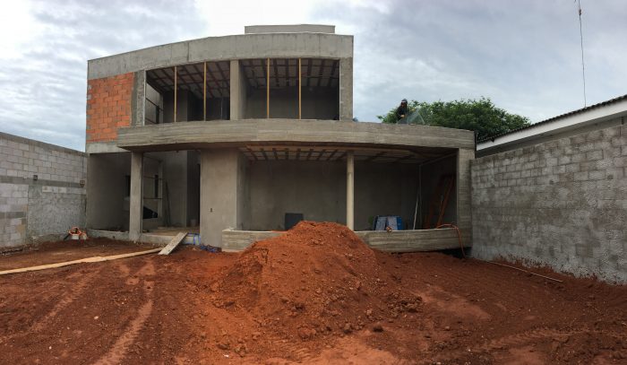 fachada - construção da sede própria